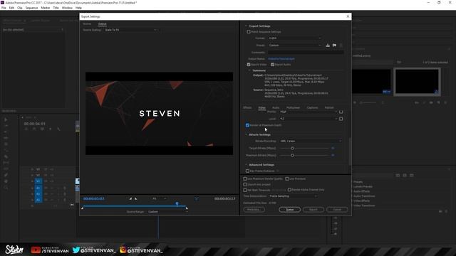 BEST Adobe Premiere Pro CC/CS6: Rendering & Exporting Settings! (2016/2017) смотреть онлайн