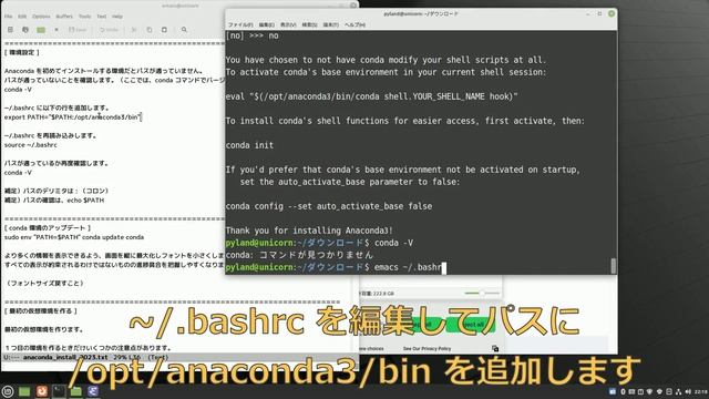 Anaconda のインストール 2023年夏版 【Linux Mint 20.3】 смотреть онлайн