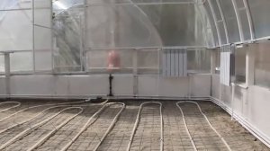 Промышленная теплица с отоплением грунта и воздуха