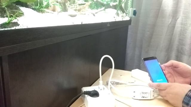 Реле времени Sonoff Basic для аквариумного светильника. смотреть онлайн