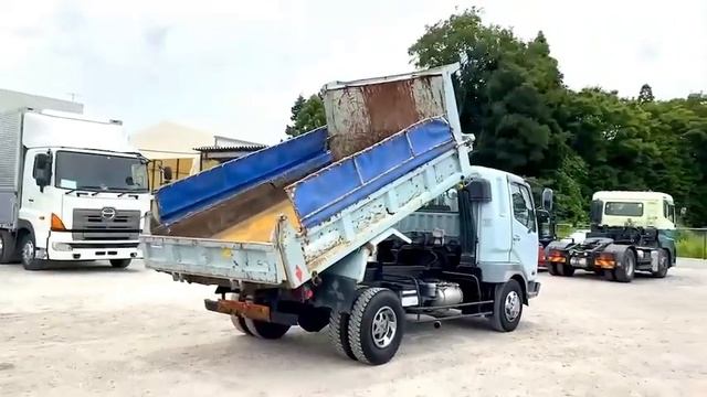 1997 Model, Fuso Fighter Dumper, 6D17 Engine Air Brake !! смотреть онлайн