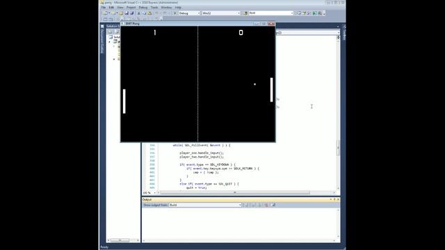 C++ / SDL Pong Clone смотреть онлайн