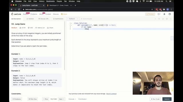 JUMP GAME (Leetcode) - Code & Whiteboard смотреть онлайн