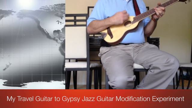 Travel Guitar to Gypsy Jazz Guitar Mod Experiment смотреть онлайн