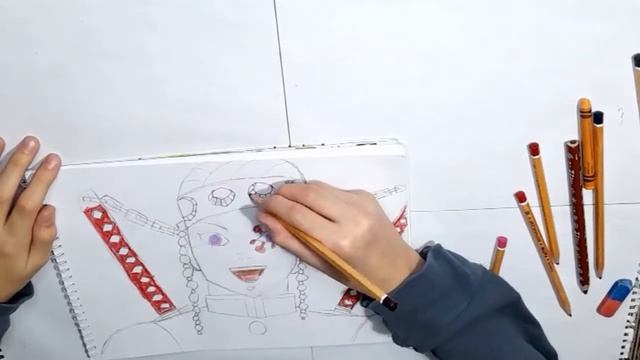 Рисую "Тенгена Узуй" из аниме "Клинок рассекающий демонов" смотреть онлайн