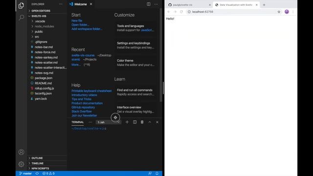 Data Visualization with Svelte — Lesson 0: Environment Setup смотреть онлайн