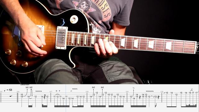 Metallica - Nothing Else Matters solo lesson with tabs смотреть онлайн