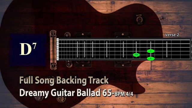 Dreamy Guitar Ballad in G major 65 Bpm 4/4 Backing Track Jam смотреть онлайн