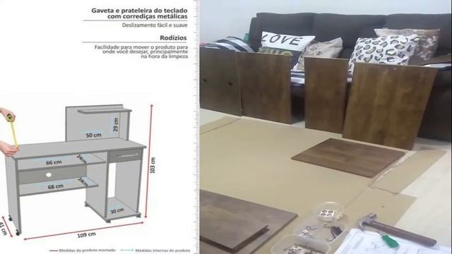 OFFICE STUDIO LUKALIAM + UNBOXING E MONTAGEM DA MESA DE COMPUTADOR COM MELHOR CUSTO BENEFICIO. смотреть онлайн