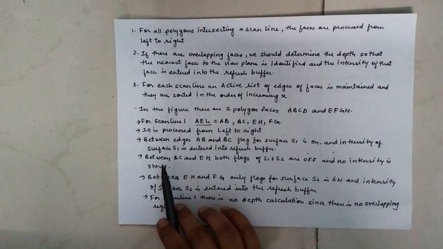 Scanline method for visual surface detection смотреть онлайн