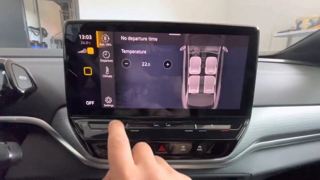 Volkswagen ID4 запуск климатконтроля при разблокировании дверей смотреть онлайн