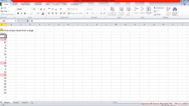 unique values from a range in excel смотреть онлайн