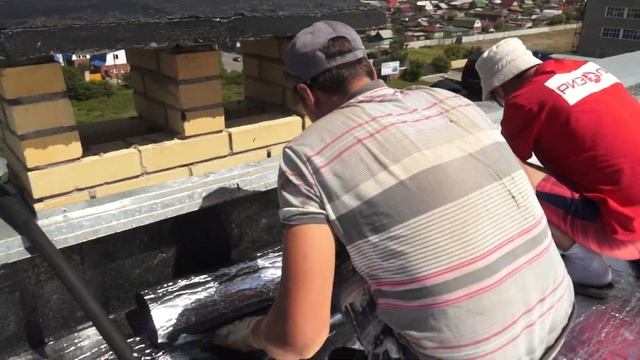 Ризолин, примыкание к парапету. смотреть онлайн