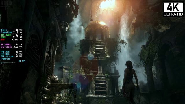 Rise of the Tomb Raider [PC] - RTX 3080, R7 5800x - 4K & 1440p [Benchmark] смотреть онлайн
