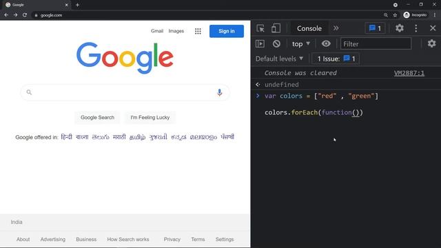 For Each in JavaScript смотреть онлайн