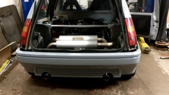 Renault 5 GT Turbo with 4.2L Audi V8 engine, RWD смотреть онлайн