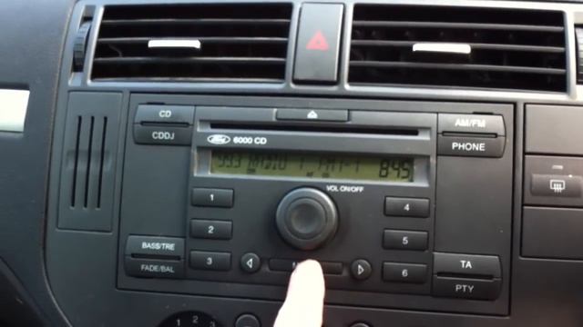Ford 6000CD System - 60 second how to change the clock смотреть онлайн
