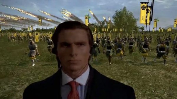 Patrick Bateman goes to attack for the Oda
