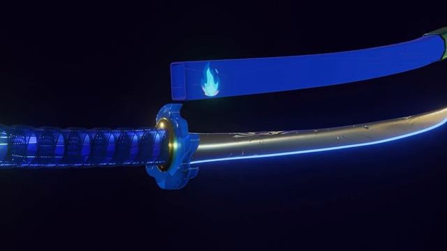 Aegan Blade||Flame Katana - Blender (3D Rendering) смотреть онлайн