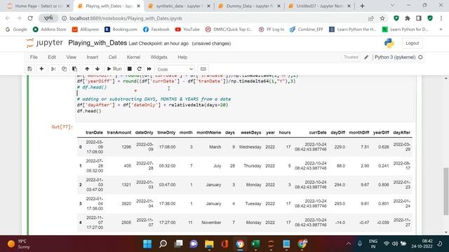 Handling Date & Time in Pandas: Adding or Subtracting Day, Months or Years to a Date Value| #3 смотреть онлайн