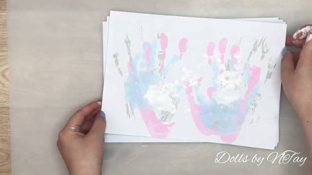 Картина отпечатками рук / Домашний декор смотреть онлайн
