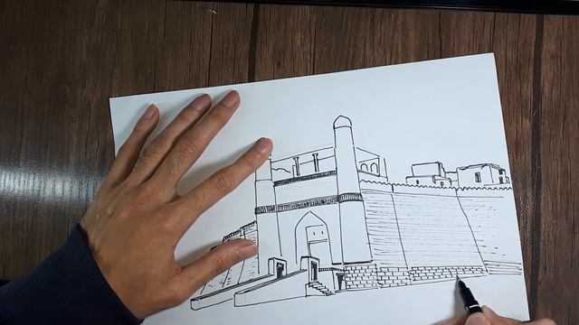 DRAW. UZBEKISTAN, BUKHARA. РИСУНОК, УЗБЕКИСТАН, БУХАРА.