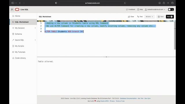 ALTER Command in DDL | SQL | DBMS | dhruv смотреть онлайн