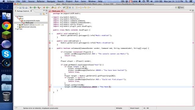 Bukkit Coding ~ Episode 2: Heal & Feed смотреть онлайн