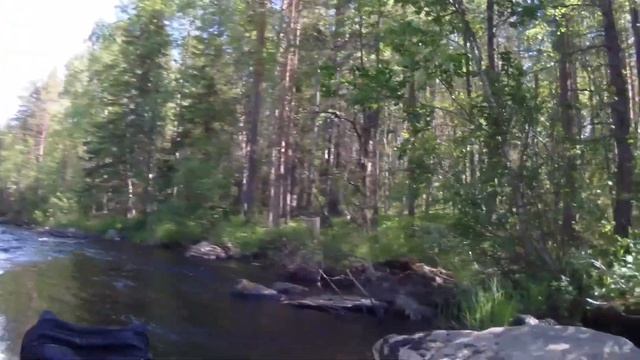 ч.2. Поход по Карелии 2017. 1день.Жопорукий сплав по р. Пулонга. смотреть онлайн