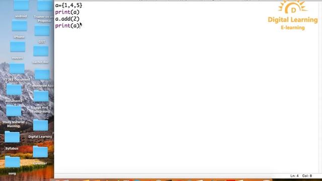 41 Python Set Functions add pop clear | Online Training Download app from below link смотреть онлайн