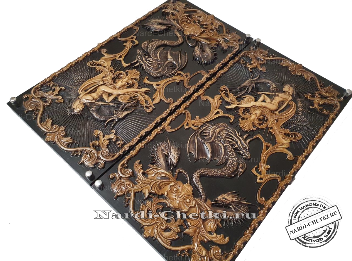 Купить нарды ручной работы "Лед и Пламень" ? смотреть онлайн