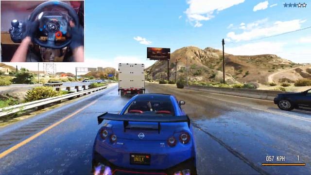 Nissan GTR R35 NISMO 2021 Police Chase - GTA 5 | Logitech G29 Gameplay смотреть онлайн