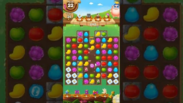Fruit Crush Match 3 LEVEL 26 NO BOOSTERS ★★★ смотреть онлайн