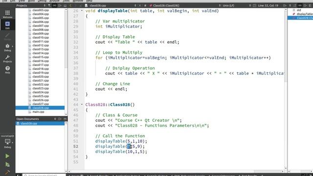 Course C++ Qt with Creator 028 Functions Parameters смотреть онлайн