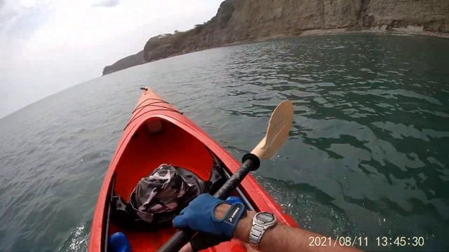 Судак. Бухта Бугаз. Мыс Толстый. Прогулка на каяке. Знаменитый "инстадомик" вид с моря. смотреть онлайн