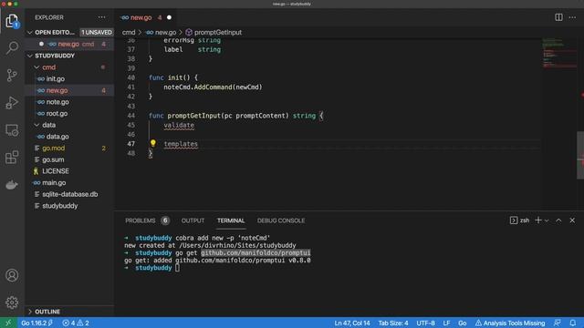 How to build an interactive CLI app with Cobra and Promptui | Go tutorial смотреть онлайн