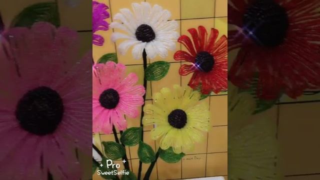 Ромашка из бисера.разное цвет.своими руками смотреть онлайн