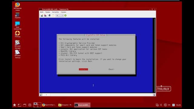Установка и настройка КриптоПро CSP в Astra Linux 1.6 для подключения к Госуслугам смотреть онлайн