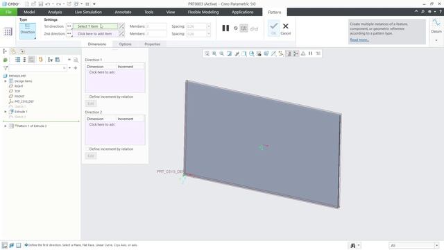 Creo How To Pattern A Sketch Tutorial смотреть онлайн