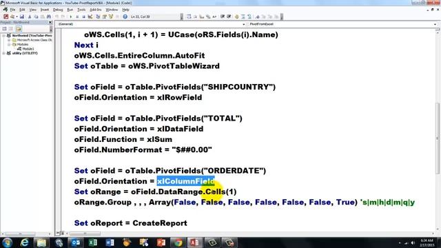 Access VBA to Create Pivot Table Reports смотреть онлайн