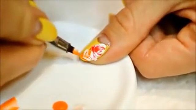 Красивый маникюр с розами смотреть онлайн