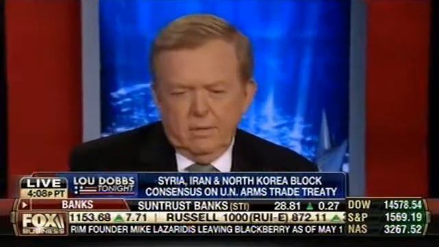 Rep. Kelly Discusses U.N. Arms Trade Treaty with Lou Dobbs смотреть онлайн