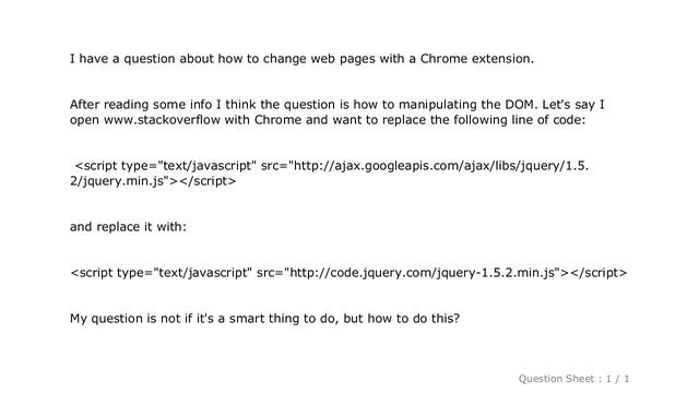 jQuery : Chrome extension: Replace HTML before loading the page смотреть онлайн