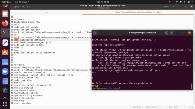 How To Install Node.js v12 and NPM v6 Ubuntu 20.04 LTS смотреть онлайн