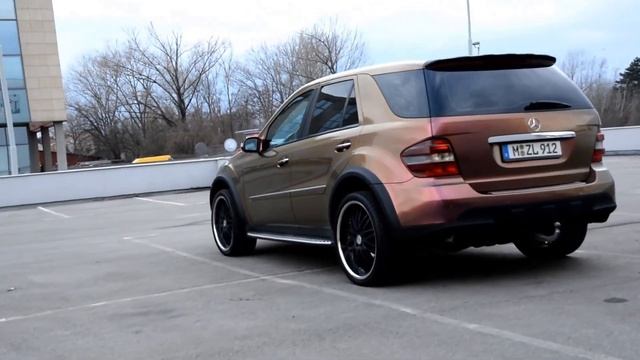 Mercedes ML 63 AMG - Chameleon wrap - Auto folije COBRA смотреть онлайн
