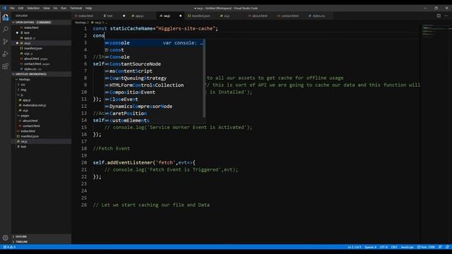10.PWA-Offline Mode and Precaching Assets смотреть онлайн