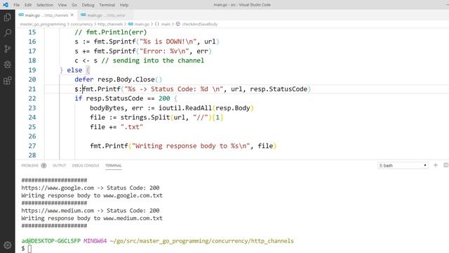 Implementing Concurrency with Channels in Go (Golang) смотреть онлайн