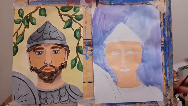 "Богатырская наша сила" Мастер-класс по рисованию от педагога ИЗО студии «Диво» Дуплякиной Т.А., 6+ смотреть онлайн