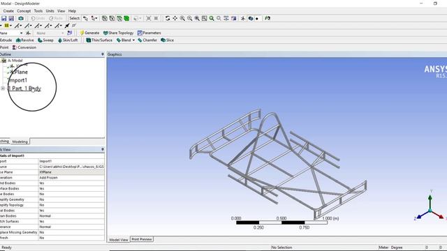 Modal analysis of Go-kart chassis смотреть онлайн