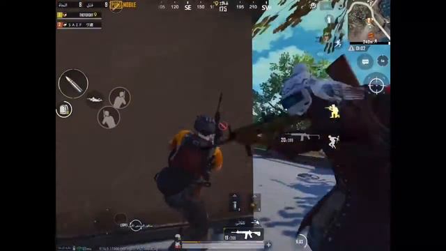 ببجي موبايل قيم جلد نار 6 اصابع 14 قتله || pubg mobile six fingers 14 kill смотреть онлайн